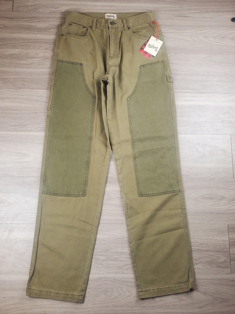 Woolrich Men's Cargo Carpenter Utility Pants Khaki 30x36 NWT
